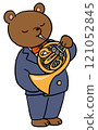 Bear playing the horn 121052845