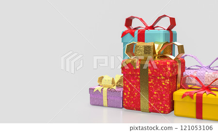 The Gift box for celebration or Holiday concept 3d rendering. 121053106