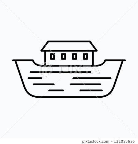 Old fashioned arc boat 121053656