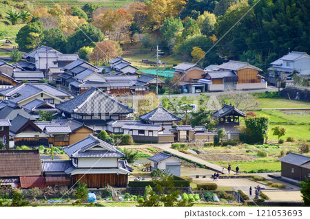 View of Asukadera Temple from the Amagashi Hill Observatory (Asuka Village, Nara Prefecture) View of Asukadera Temple from the Amagashi Hill Observatory (Asuka Village, Nara Prefecture) 121053693