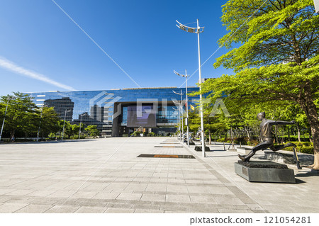 Architecture view of the Taichung City Government Building, Taiwan. It is the highest-level local administrative agency in Taichung. 121054281
