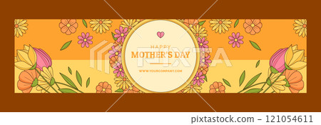 Hand drawn mother's day twitch banner 121054611