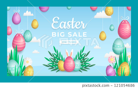 Gradient easter twitch background Gradient easter twitch background 121054686