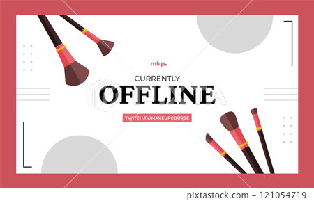 Minimal makeup artist twitch background Minimal makeup artist twitch background 121054719