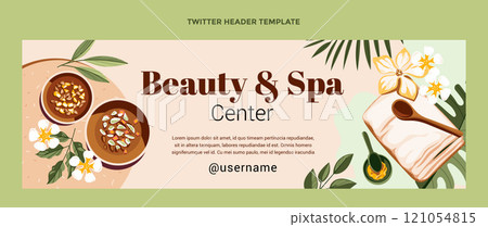 Flat design beauty template 121054815
