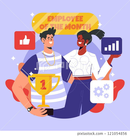 Hand drawn employee appreciation day illustration 121054856