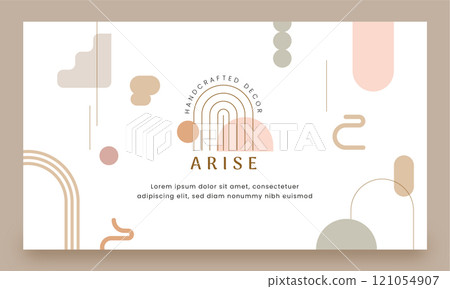 Flat minimal boutique twitch background 121054907