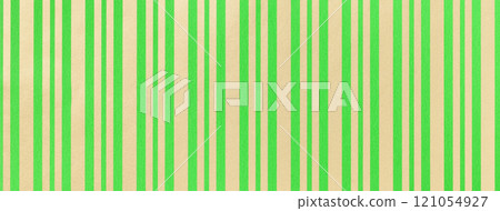 Light green and golden background from wrapping paper with pattern line closeup. 121054927