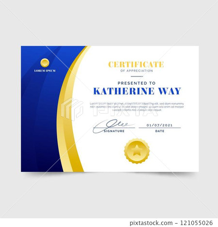 Gradient elegant appreciation certificate Gradient elegant appreciation certificate 121055026
