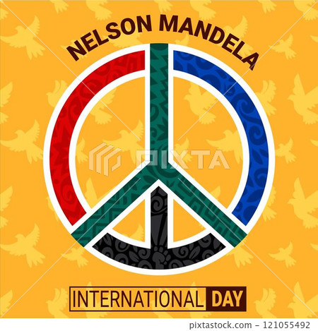 Flat nelson mandela international day illustration - Stock Illustration ...