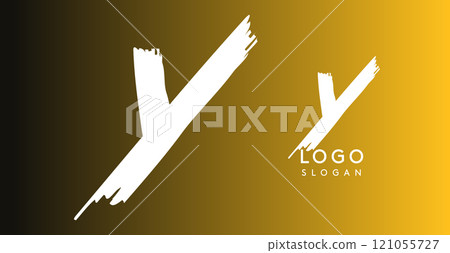 Handwritten brush pen letter Y, urban street art, vibrant and rebellious edgy logo for cool music cover and fashion brands. Vector illustration Handwritten brush pen letter Y, urban street art, vibrant and rebellious edgy logo for cool music cover and fashion brands. Vector illustration 121055727