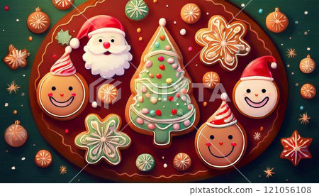 Cute Christmas cookies Cute Christmas cookies 121056108