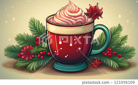 Christmas red drink Christmas red drink 121056109