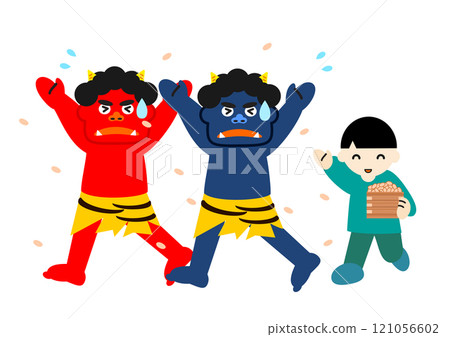 Boy driving away demons 2 Boy driving away demons 2 121056602