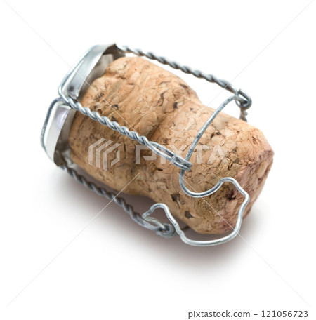 Cork from champagne bottle 121056723