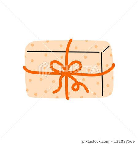 Cute wrapped gift Cute wrapped gift 121057569
