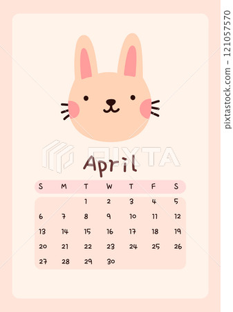 Calendar page for April 2025 Calendar page for April 2025 121057570