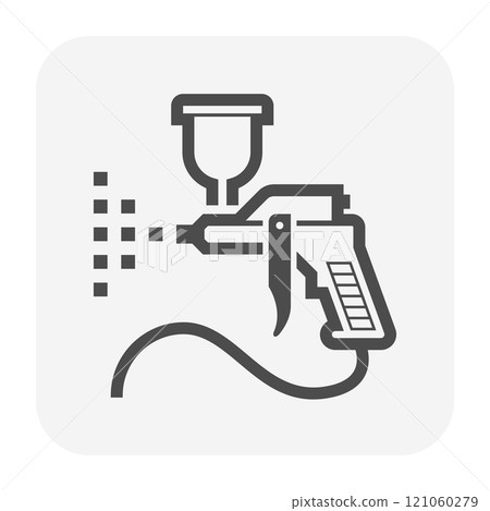 Spray paint tool vector icon. 121060279