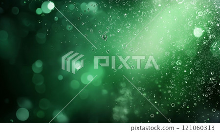 Dark Green Water Bubble Background for Augmented Reality Generative AI 121060313