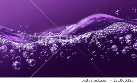 Dark Purple Water Bubble Background for Augmented Reality Generative AI 121060323