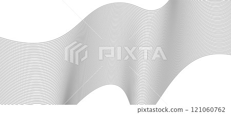Black and white wavy line pattern. Vector illustration Black and white wavy line pattern. Vector illustration 121060762
