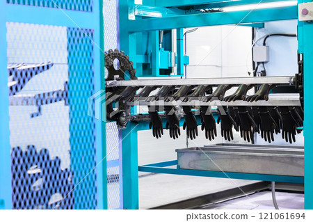Industrial Glove Production Line in Factory Industrial Glove Production Line in Factory 121061694