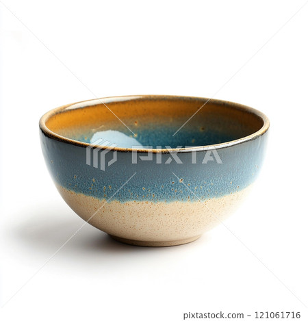 Modern design decorative ceramic bowl, isolated on pure white background. Modern design decorative ceramic bowl, isolated on pure white background. 121061716
