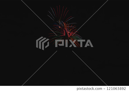 A view of fireworks bursting into the night sky at the Tokoname Pottery Festival Fireworks Display (Aichi Prefecture) 121063892
