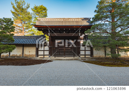 京都嵐山天龍寺北條庭園及竹門 京都嵐山天龍寺北條庭園及竹門 121063896
