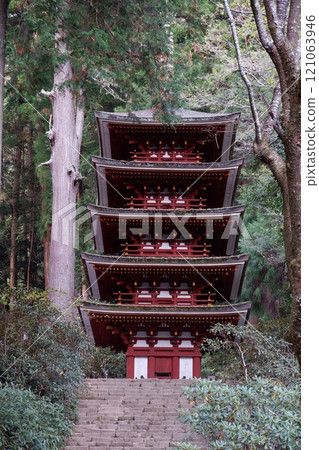 Five-storied pagoda of Murouji Temple Five-storied pagoda of Murouji Temple 121063946