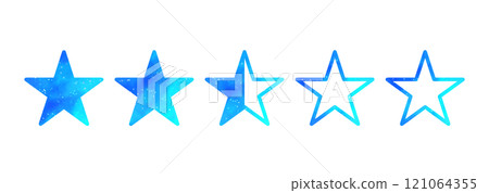 Light blue starry sky | 2.5 star mark 121064355