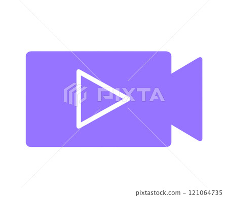 Simple purple video camera 121064735