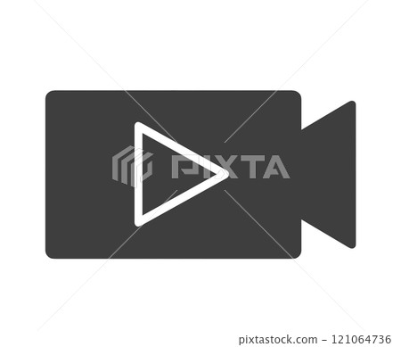 Simple black video camera Simple black video camera 121064736