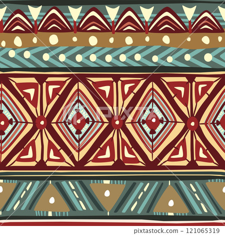 Seamless pattern tribal texture, ethnic background Seamless pattern tribal texture, ethnic background 121065319
