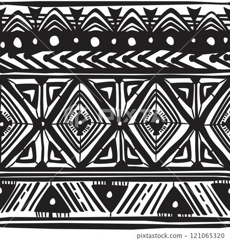 Seamless pattern tribal texture, ethnic background Seamless pattern tribal texture, ethnic background 121065320