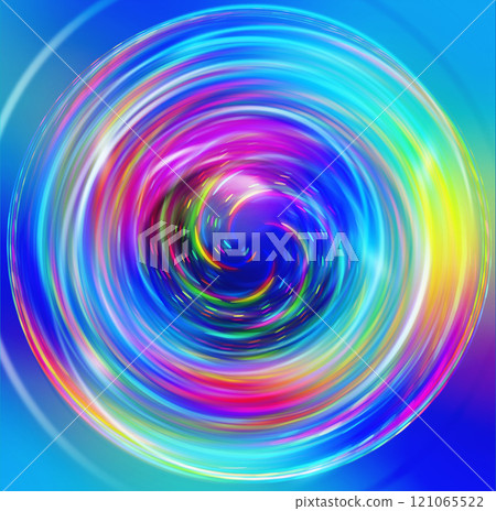 abstract rainbow background with concentric circles in blue, pink and green abstract rainbow background with concentric circles in blue, pink and green 121065522