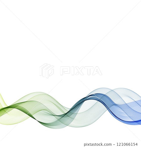 Abstract multicolored waves on white background. Eps 10 121066154