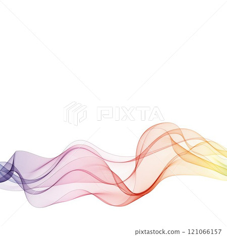Color vector wave. Layout for presentation, brochure. Eps 10 121066157