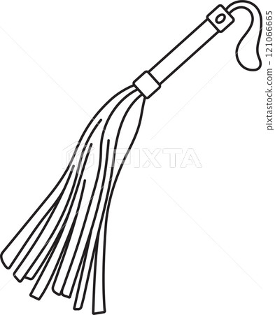 leather whip, adult sex toy, accessories for bdsm sex games, linear black and white icons, doodle style and sketch hand drawing leather whip, adult sex toy, accessories for bdsm sex games, linear black and white icons, doodle style and sketch hand drawing 121066665