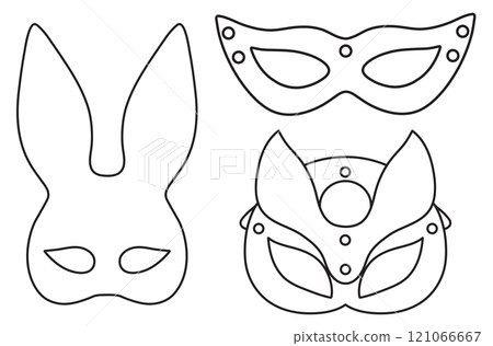 set leather mask, cat, rabbit, adult sex toys, accessories for bdsm sex games, linear black and white icons, doodle and sketch style, hand drawing set leather mask, cat, rabbit, adult sex toys, accessories for bdsm sex games, linear black and white icons, doodle and sketch style, hand drawing 121066667