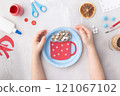Paper cup of cacao kids paper craft ideas for kindergarten Christmas time 121067102