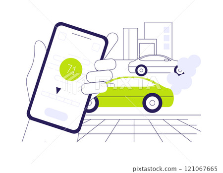 Air quality monitoring abstract concept vector illustration. Air quality monitoring abstract concept vector illustration. 121067665