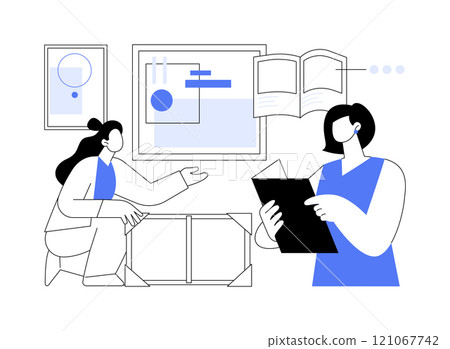 Catalog art isolated cartoon vector illustrations. Catalog art isolated cartoon vector illustrations. 121067742