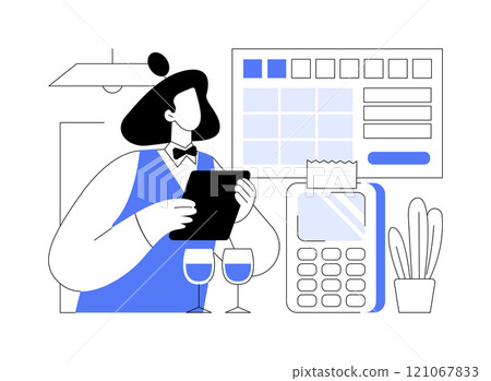 POS software isolated cartoon vector illustrations. 121067833