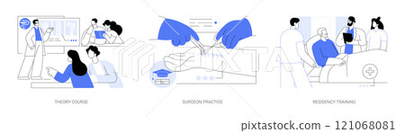 Doctor of Medicine isolated cartoon vector illustrations se Doctor of Medicine isolated cartoon vector illustrations se 121068081