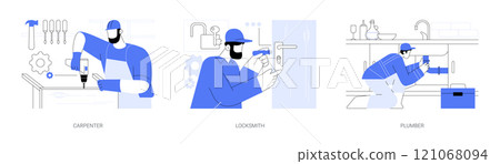 Maintenance services isolated cartoon vector illustrations se 121068094
