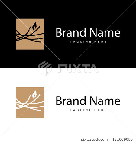 Bird's Nest Logo, Simple Bird House Illustration Templet Design Vector Bird's Nest Logo, Simple Bird House Illustration Templet Design Vector 121069096