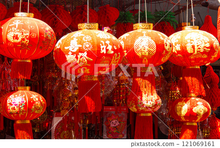 chinese lanterns for chinese new year 121069161