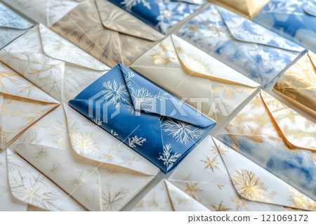 A paper envelopes advent calendar 121069172