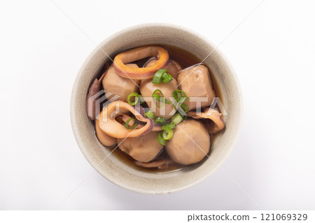 Taro and squid simmered Taro and squid simmered 121069329